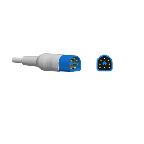 NAK-053S: Kompatibel mit Philips SpO₂-Sensor, Ohrclip für Erwachsene (3 m), 8-Pin-Anschluss.