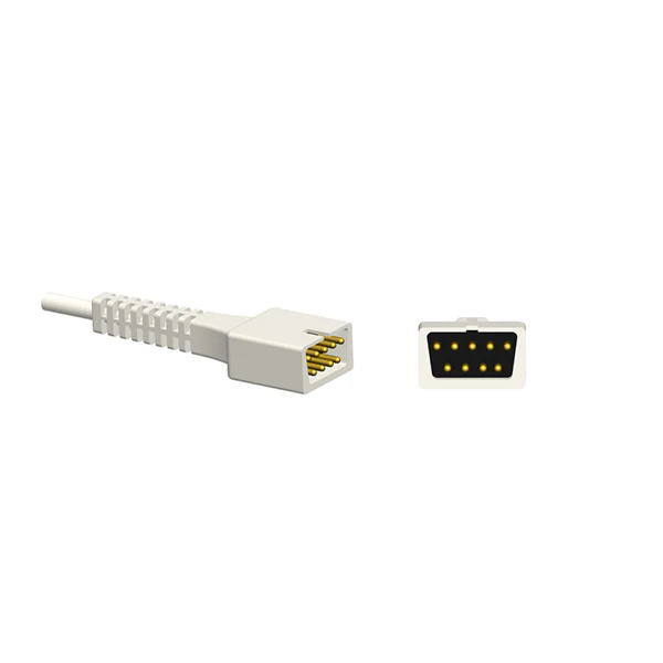 NAK-021S: Kompatible with Datex-Ohmeda OXY-F-DB SpO₂ Sensor, Finger Clip, (1 meter), 9-Pin Connector
