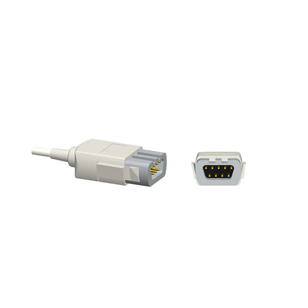 NAK-027S: Kompatibel für TruSignal TS-M3 SpO₂-Adapter-Verlängerungskabel, 9-polig, 2,2 m