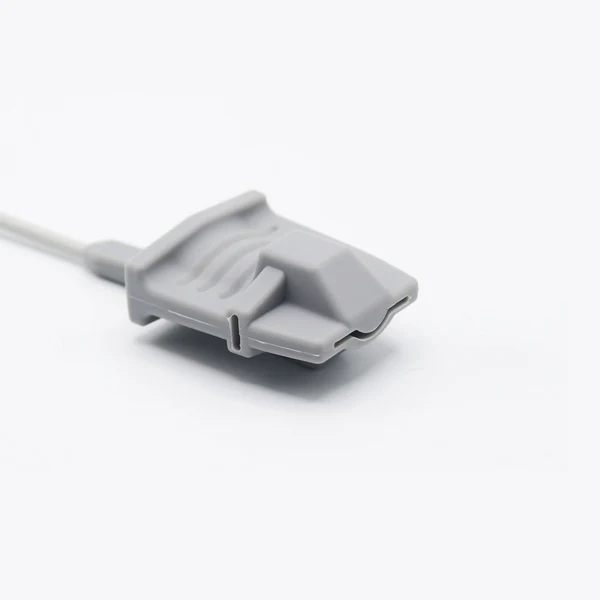 NAK-046S: Kompatibel mit Nonin Spo2 Sensor für Erwachsene mit Gummitülle, weiche Leitung, 1 m, 7-Pin-Anschluss