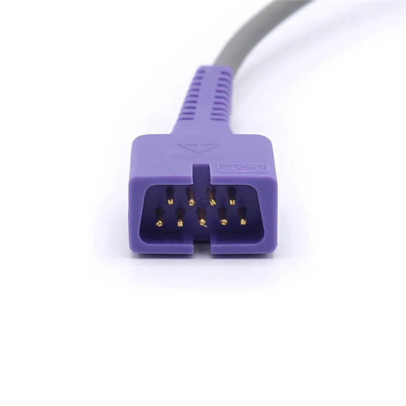 NAK-024S: Kompatibel für Nellcor DEC-8 / DEC-4 SpO₂-Adapter-Verlängerungskabel, 9-polig, 2,2 m