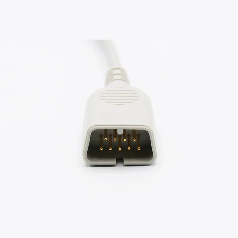 NAK-039S: Kompatibler Nihon Kohden SpO2-Sensor, Erwachsene, Soft, 1 m, 9-poliger Stecker