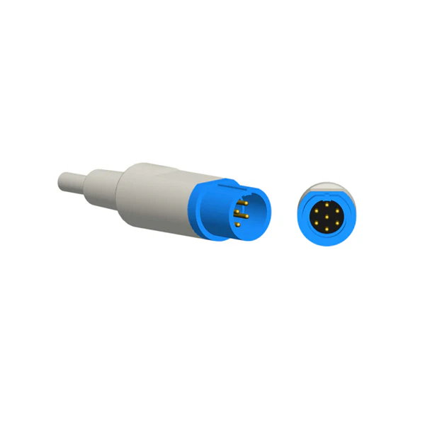 NAK-007S: Dräger/Siemens Fingersensor für Erwachsene mit Gummitülle, Modell: DS-100, Kabellänge: 3 m
