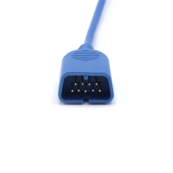 NAK-040S: Kompatibler Nihon Kohden SpO2-Sensor TL-201T – Fingerclip für Erwachsene, (ca. 1 Meter) Kabellänge, 9-poliger Stecker.