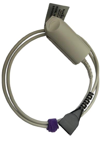 NAK-047S: Kompatibel mit Nonin 8000AA / 8000K2 Spo2 Sensor Fingerclip, 1 m, 7-Pin-Anschluss.