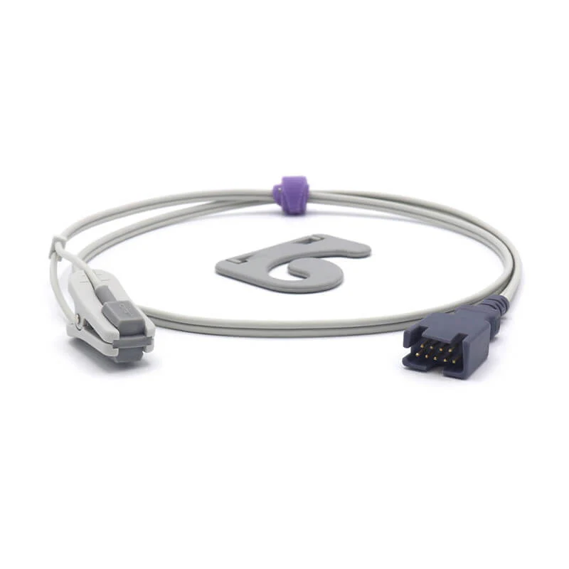 NAK-032S: Kompatibel mit Masimo 1895 (LNCS TC-I) SpO2-Sensor, Ohrclip, 3,2 ft ( ca. 1m), 9-Pin-Anschluss
