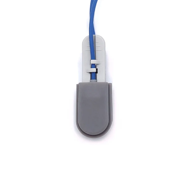 NAK-043S: Kompatibler Nihon Kohden SpO₂-Sensor mit Ohrclip, 1 Meter, 9-poliger Stecker