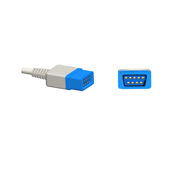 NAK-027S: Kompatibel für TruSignal TS-M3 SpO₂-Adapter-Verlängerungskabel, 9-polig, 2,2 m