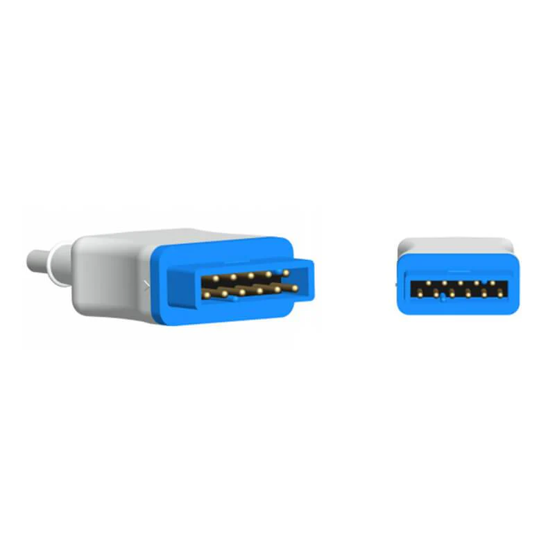 NAK-018S: Kompatibler GE Datex Ohmeda SpO₂-Sensor, Ohrclip, 3 m, 11-poliger Stecker