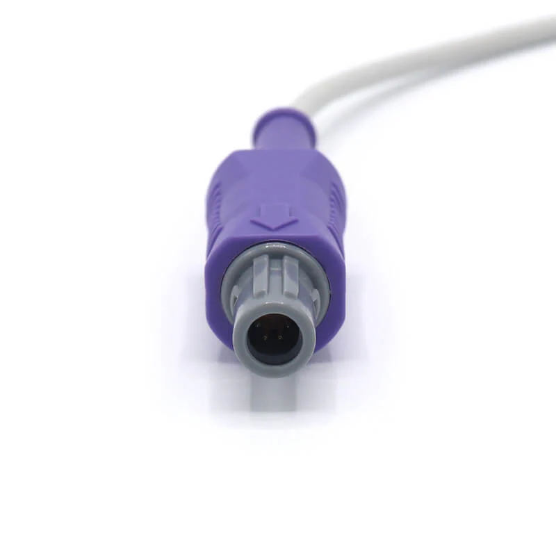 NAK-014S: Kompatibel mit Mindray SpO2 Sensor Erwachsenen-Clip, 3 m, 6-poliger 40°-Stecker mit Verriegelung