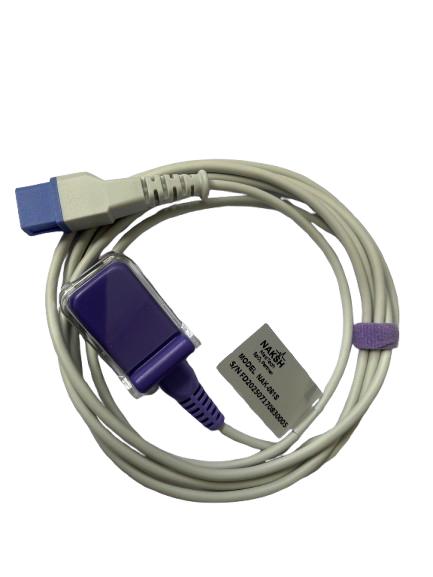 NAK-061S: Kompatibel mit Spacelabs 700-0792-00 SpO₂-Adapter-Verlängerungskabel, 2,2 Meter, 10-poliger Stecker