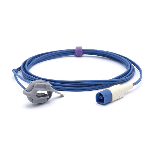 NAK-052S: Kompatibel mit Philips SpO₂-Sensor, weiche Wickelauflage für Neugeborene,  (3 m), 8-Pin-Anschluss.