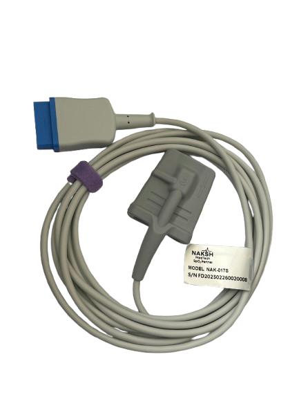NAK-017S: Kompatibel mit GE Datex Ohmeda SpO2 Sensor Finger Soft, Länge: 3 m