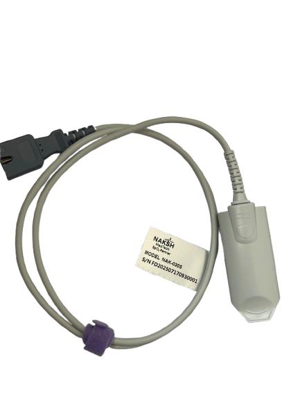 NAK-030S: Kompatibel für Masimo 1863 SpO₂-Sensor LNCS DCI Erwachsenes Fingerclip, 1 m, 9-poliger Stecker