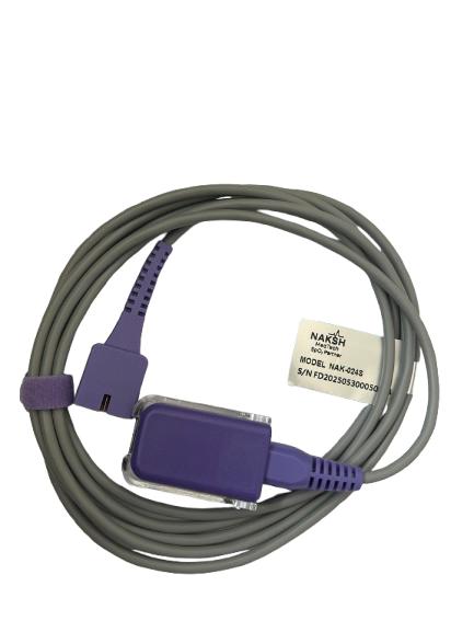NAK-024S: Kompatibel für Nellcor DEC-8 / DEC-4 SpO₂-Adapter-Verlängerungskabel, 9-polig, 2,2 m
